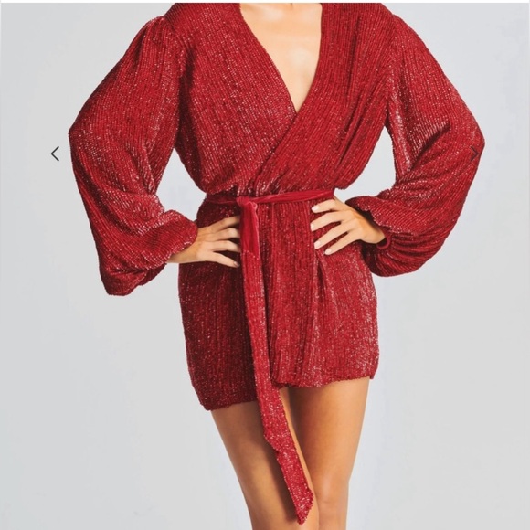 Retrofête Gabrielle Robe in Ruby Red - Picture 12 of 12
